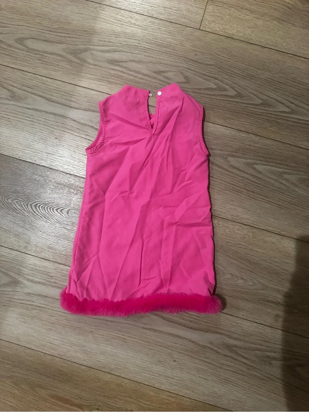 Barbie Girls' Hot Pink Sleeveless costume Dress